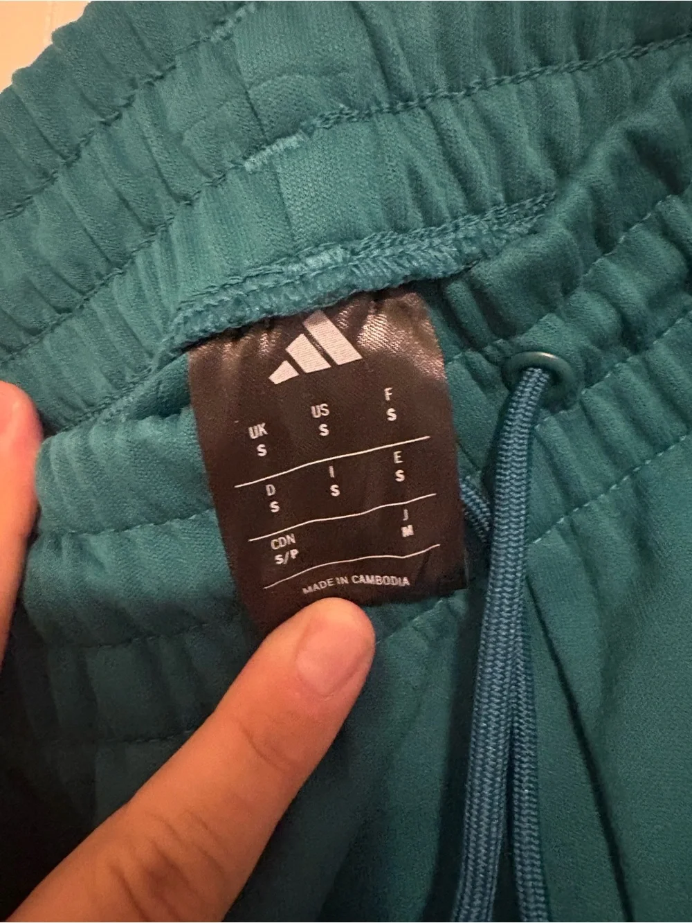 adidas Teal Kids Jogger Sweatpants with Black Accents